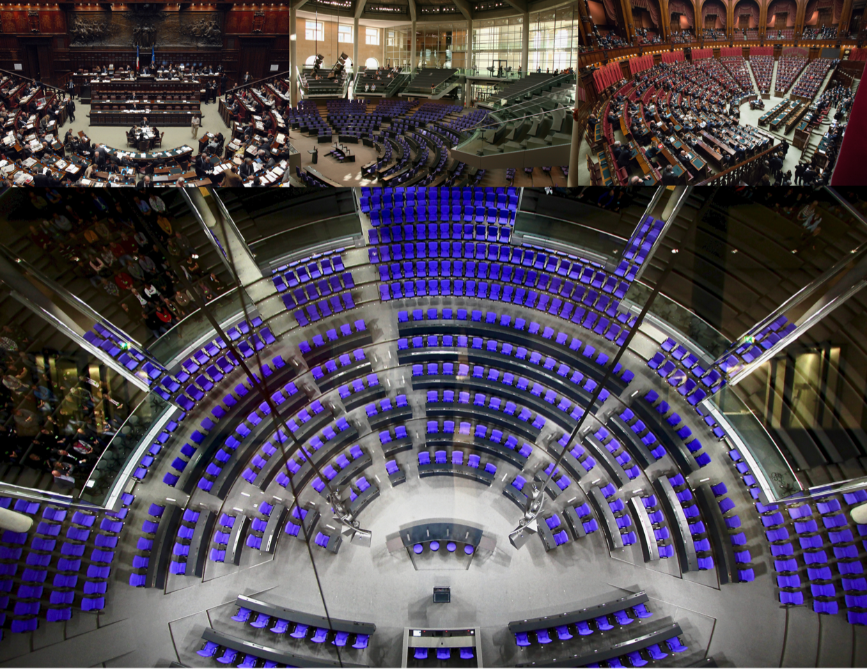 ©️ Plenarsaal Deutscher Bundestag, 11.11.2019, ERAKU via Flickr.
©️ Berlin-Ausflug, 04.09.2011, heipei via Flickr.
©️ Discorso di insediamento del Presidente Roberto Fico, 16.06.2018, Marco Oriolesi via Unsplash
©️ Maurizio Lupi Vice presidente della Camera dei Deputati, 22.05.2008, Maurizio Lupi via Flickr. ©️ Plenarsaal Deutscher Bundestag, 11.11.2019, ERAKU via Flickr.
©️ Berlin-Ausflug, 04.09.2011, heipei via Flickr.
©️ Discorso di insediamento del Presidente Roberto Fico, 16.06.2018, Marco Oriolesi via Unsplash
©️ Maurizio Lupi Vice presidente della Camera dei Deputati, 22.05.2008, Maurizio Lupi via Flickr.