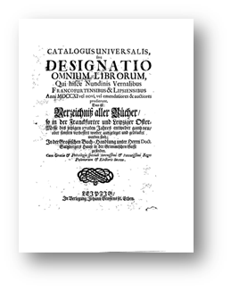 Leipziger  und Frankfurter Messkatalog, Osterausgabe 1711